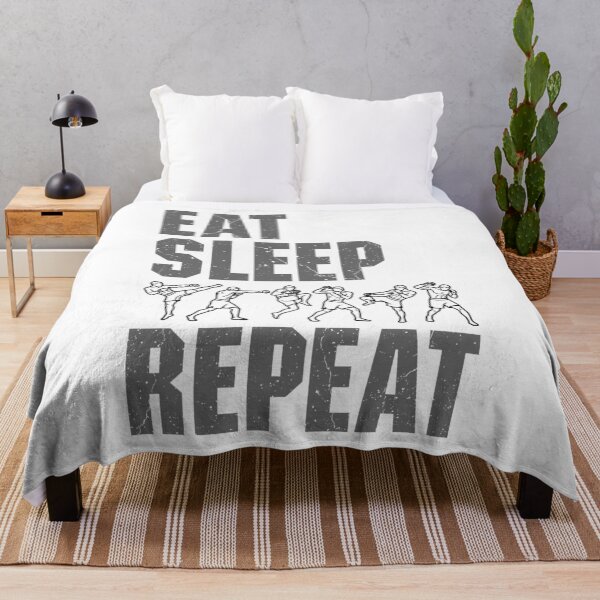 Item preview, Eat Sleep Fight Repeat MMA Mixed Martial Arts Fighter designed and sold by GrandeDuc.