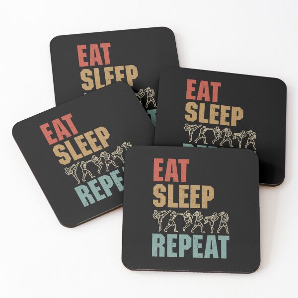 Item preview, Eat Sleep Fight Repeat MMA Mixed Martial Arts Fighter designed and sold by GrandeDuc.