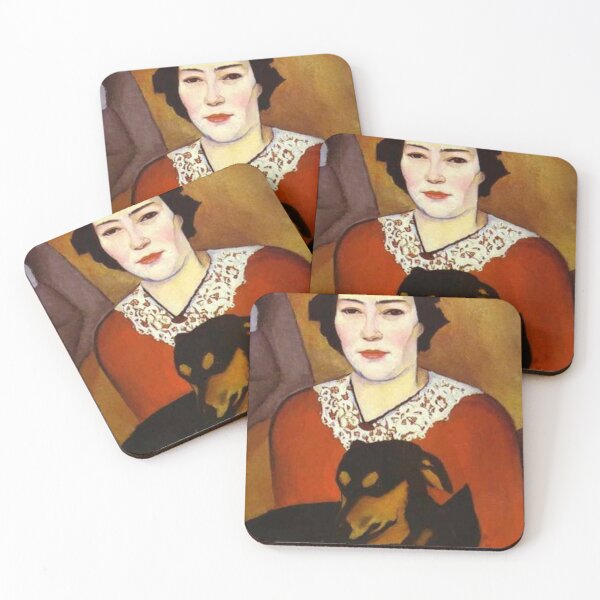 Item preview, Lady with a Dog, Portrait of Esther Schwartzmann designed and sold by SharonTheFirst.