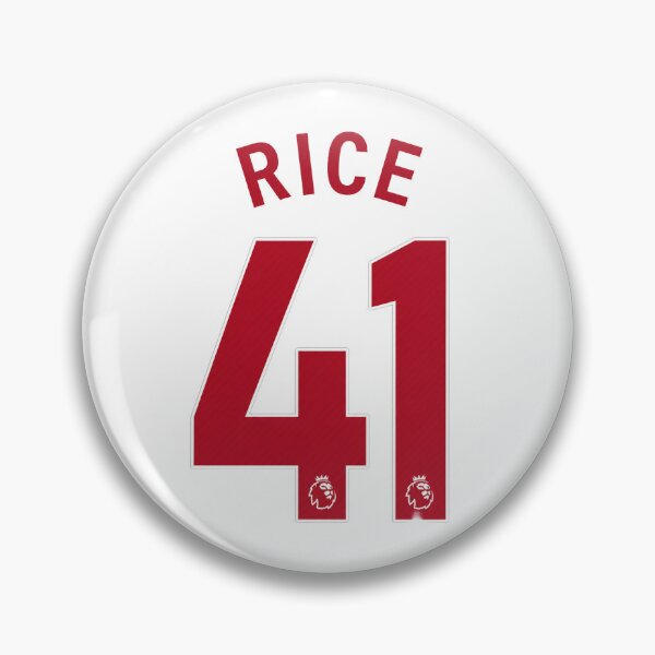 Item preview, Declan Rice #41 Arsenal FC Name & Number designed and sold by FanFueledStickers.