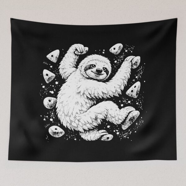 Item preview, Sloth bouldering – covered in chalk designed and sold by Pineapple-Tree.