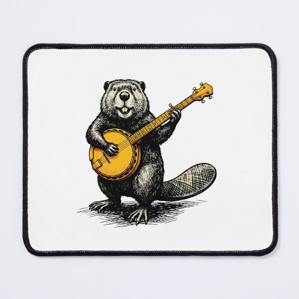 Item preview, Banjo Playing Beaver designed and sold by Roy & Tiffany.