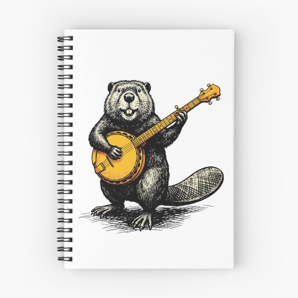 Item preview, Banjo Playing Beaver designed and sold by Tiffany Roy.
