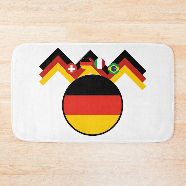 Artikelvorschau, Deutschland – Minimalistisches Fußballwappen der Gastgebernation der Weltmeister entworfen und verkauft von p-Phictures4.