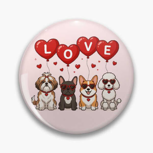 Item preview, Love Dogs Squad – Cute Valentine Puppy Design designed and sold by PawsAndPallette .