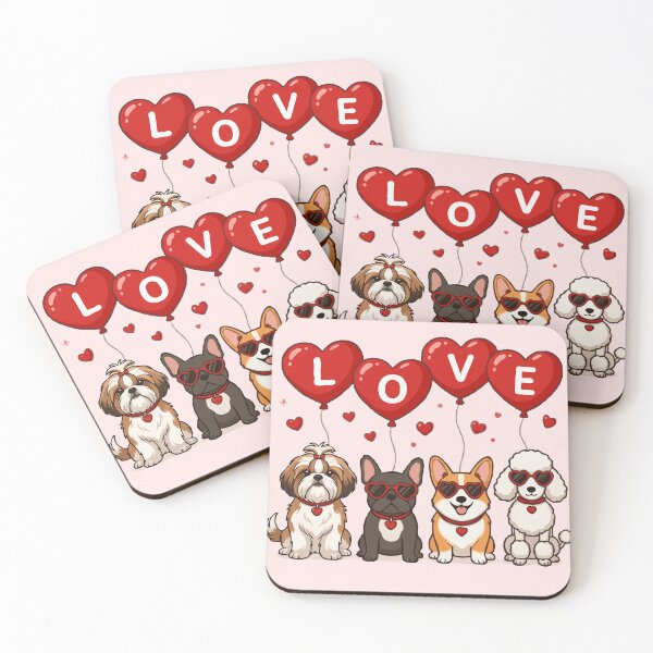 Item preview, Love Dogs Squad – Cute Valentine Puppy Design designed and sold by PawsAndPallette .