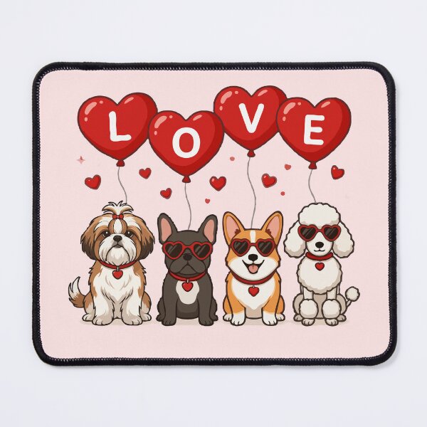 Item preview, Love Dogs Squad – Cute Valentine Puppy Design designed and sold by PawsAndPallette .