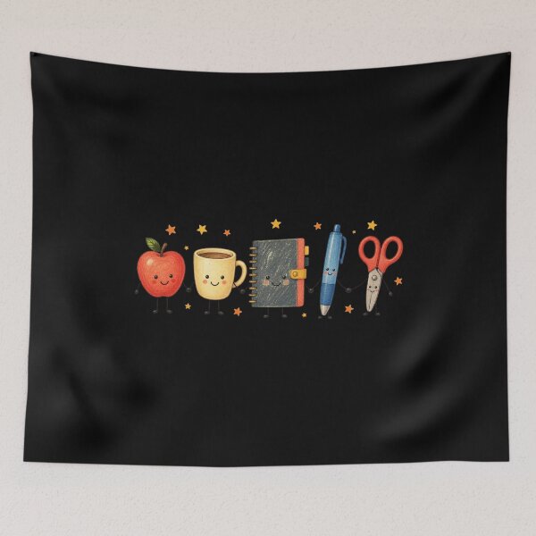 Item preview, Cute School Supplies Friendship Squad designed and sold by AMICO77.