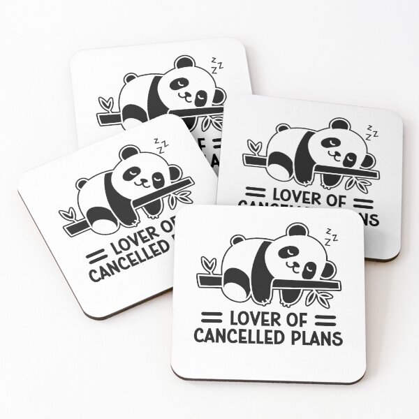 Item preview, Lover Of Cancelled Plans Funny Lazy Panda Bear designed and sold by gunaone-design.