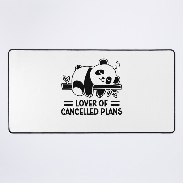 Item preview, Lover Of Cancelled Plans Funny Lazy Panda Bear designed and sold by gunaone-design.