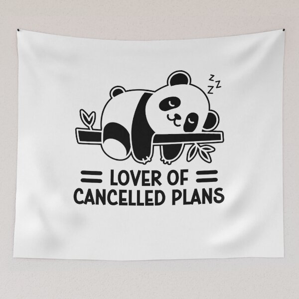 Item preview, Lover Of Cancelled Plans Funny Lazy Panda Bear designed and sold by gunaone-design.