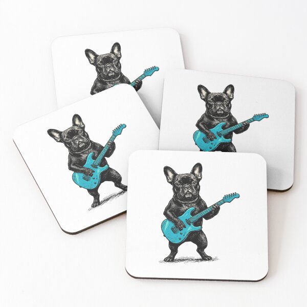 Item preview, Rock Guitar French Bulldog designed and sold by Roy & Tiffany.