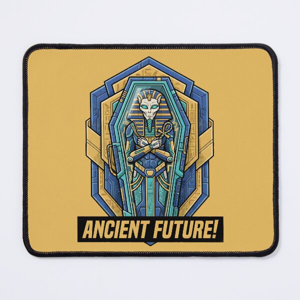 Item preview, Ancient Future Alien Pharaoh Sci Fi Cybernetic Sarcophagus designed and sold by DuckOddity.