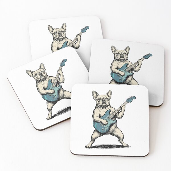 Item preview, Blue Guitar French Bulldog designed and sold by Roy & Tiffany.