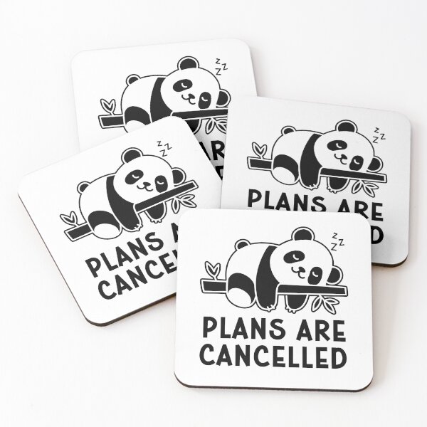 Item preview, Plans Are Cancelled Funny Lazy Panda Bear designed and sold by gunaone-design.