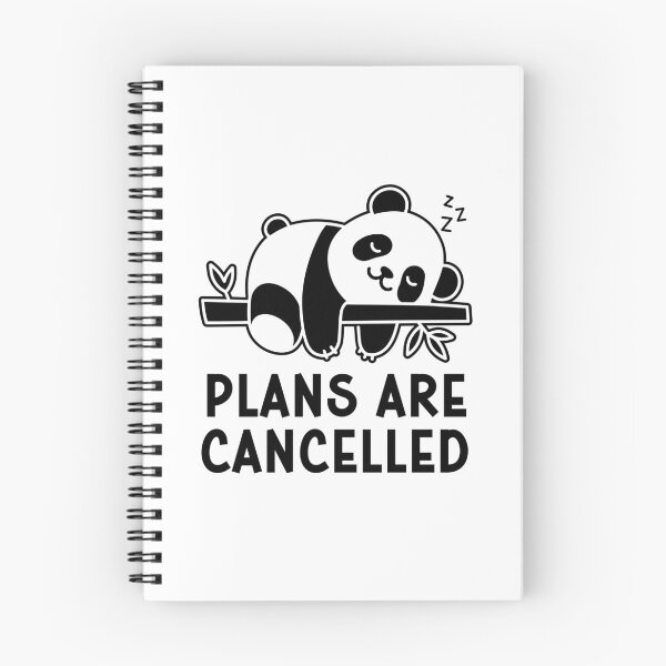 Item preview, Plans Are Cancelled Funny Lazy Panda Bear designed and sold by gunaone-design.
