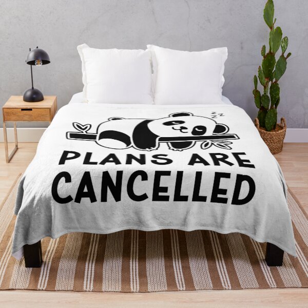 Item preview, Plans Are Cancelled Funny Lazy Panda Bear designed and sold by gunaone-design.