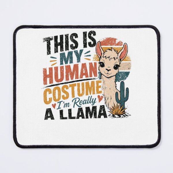 Item preview, This Is My Human Costume I'm Really A Llama Funny Animal Lover designed and sold by RetroMini2026.