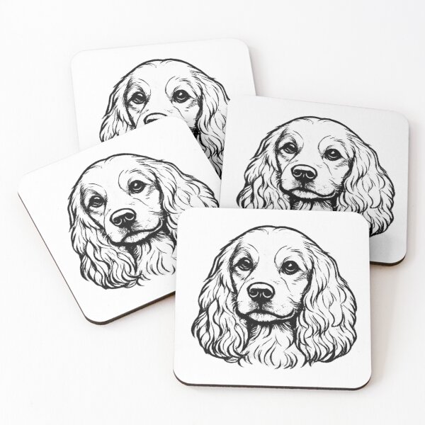 Item preview, Cocker Spaniel Line Art | Elegant Dog Illustration designed and sold by zenithviv.