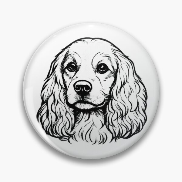 Item preview, Cocker Spaniel Line Art | Elegant Dog Illustration designed and sold by zenithviv.