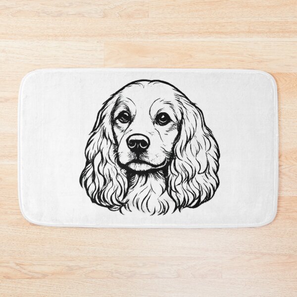 Item preview, Cocker Spaniel Line Art | Elegant Dog Illustration designed and sold by zenithviv.