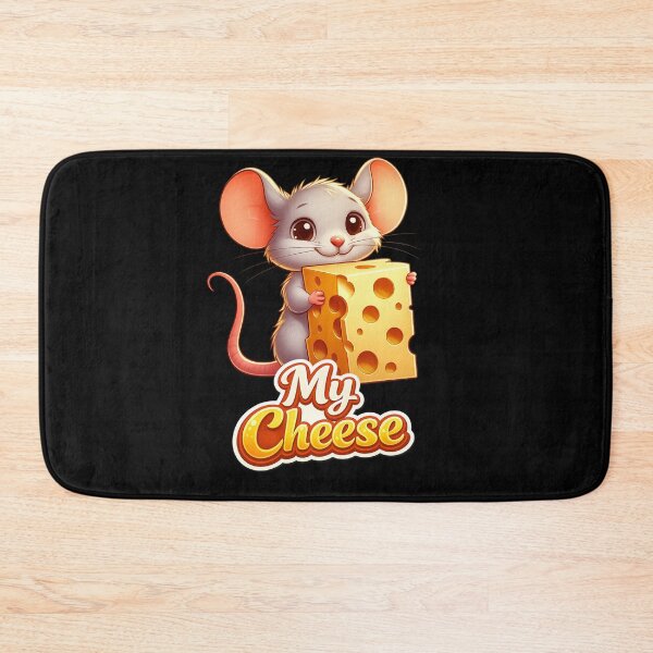 Item preview, Funny Mouse with Cheese – Cute Cartoon Animal Design designed and sold by Rocket&Stars.
