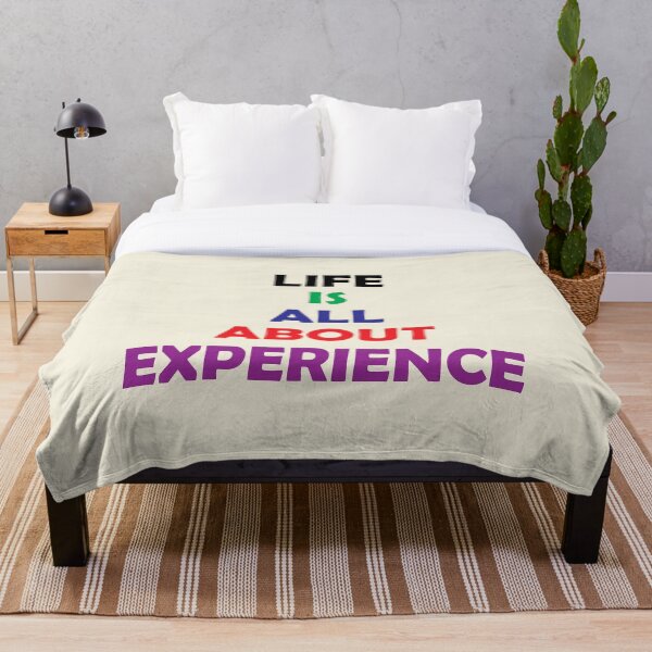 Item preview, Life Is All About Experience Colorful Motivation Quote designed and sold by ANJ Creative Designs.