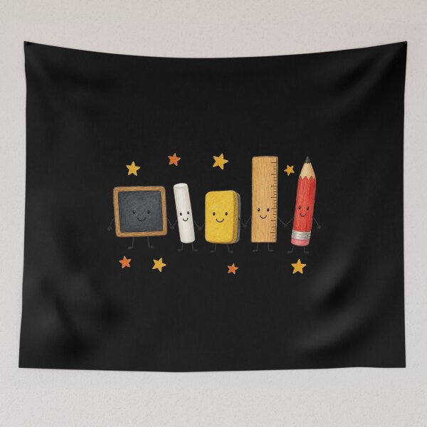 Item preview, Cute School Supplies Friendship Squad designed and sold by AMICO77.