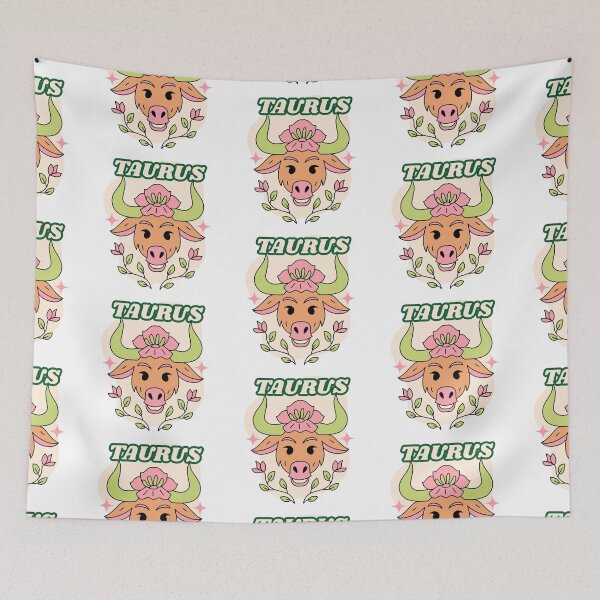 Item preview, Taurus - green & pink designed and sold by priyankajustine.