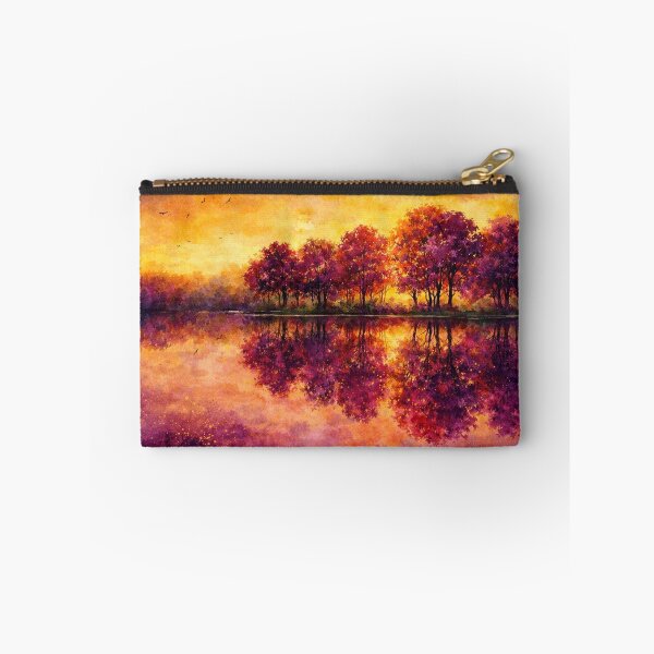 Item preview, Golden Hour Reflection - Autumn Sunset Landscape designed and sold by Joey Santiago.