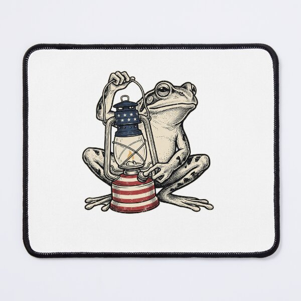 Item preview, Camping Lantern Frog designed and sold by Roy & Tiffany.