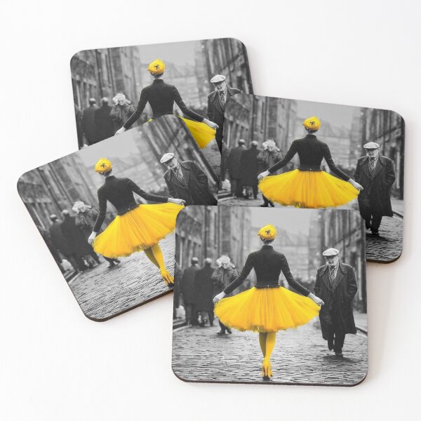Item preview, Woman in Yellow Dress Street Photography designed and sold by EatPrayLive.