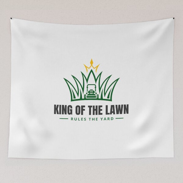 Item preview, King Of The Lawn Rules The Yard Lawn Care designed and sold by YardTimberCrew.