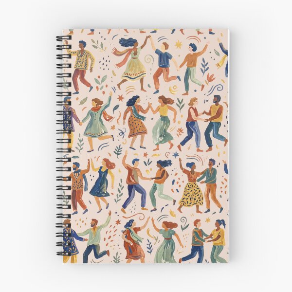 Item preview, Dancing People Folk Art Pattern - Traditional Joyful Celebration designed and sold by RAMIX-Y2K.