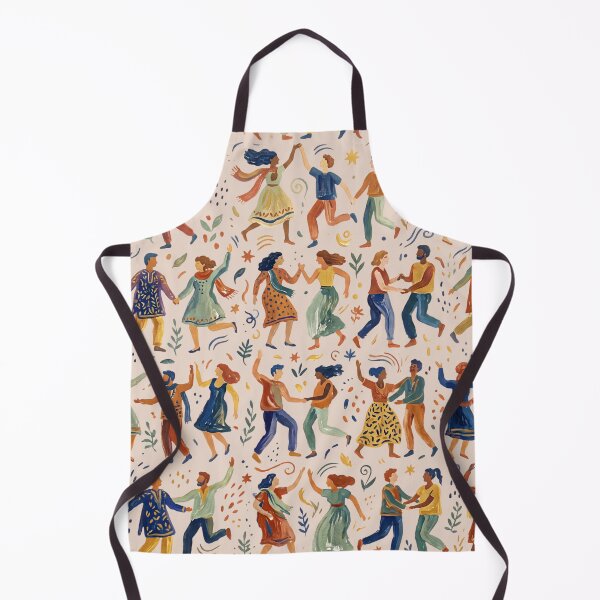 Item preview, Dancing People Folk Art Pattern - Traditional Joyful Celebration designed and sold by RAMIX-Y2K.