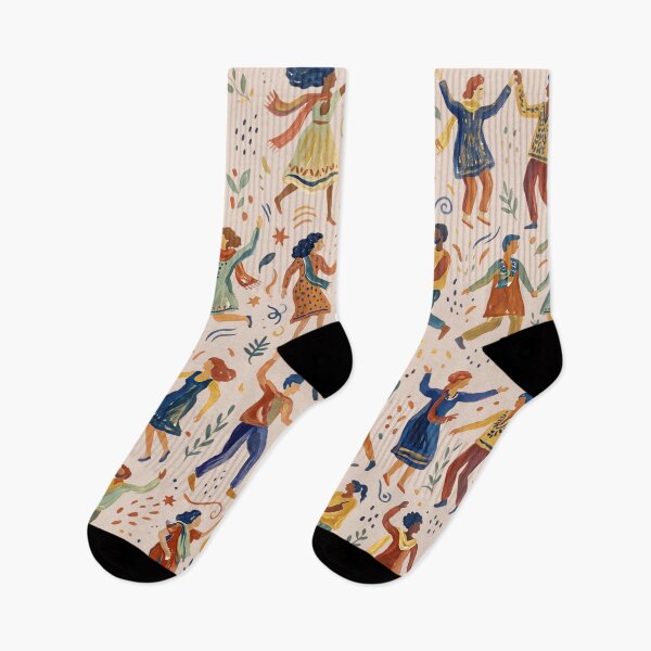 Item preview, Dancing People Folk Art Pattern - Traditional Joyful Celebration designed and sold by RAMIX-Y2K.