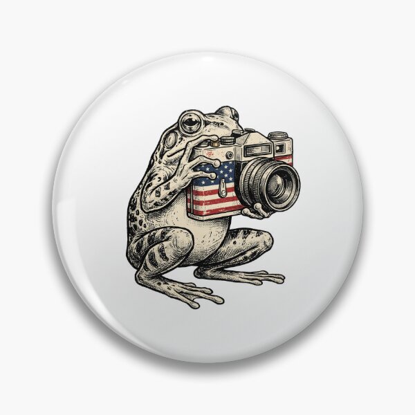 Item preview, Patriotic Camera Frog designed and sold by Tiffany Roy.