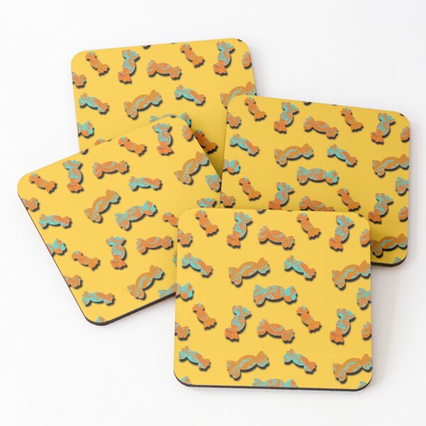 Item preview, Candy seamless pattern-sweet yellow treats. designed and sold by RuwaDesignArt.