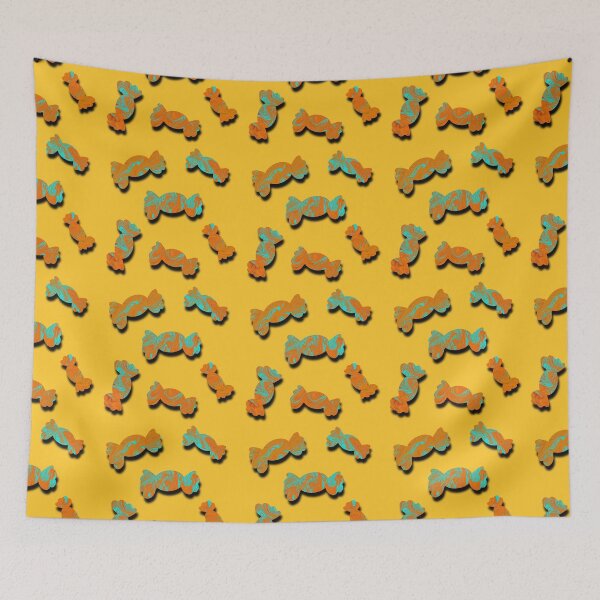 Item preview, Candy seamless pattern-sweet yellow treats. designed and sold by RuwaDesignArt.