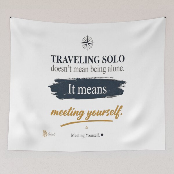 Item preview, Travelling Solo Isn't About Being Alone Minimal designed and sold by DesignerThreads.