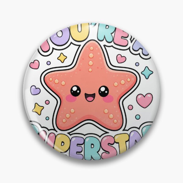 Item preview, You're a Superstar! Cute Kawaii Starfish Quote designed and sold by BoosterShop.