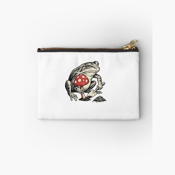 Item preview, Mushroom Foraging Frog designed and sold by Tiffany Roy.