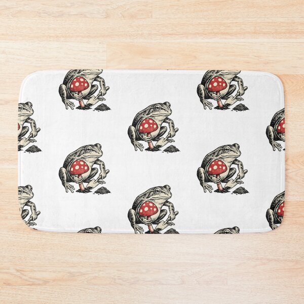 Item preview, Mushroom Foraging Frog designed and sold by Tiffany Roy.