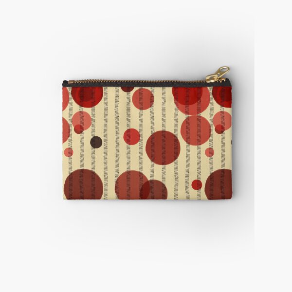Item preview, Abstract composition with red bubbles and disrupted stripes E9 designed and sold by StefanStudioArt.