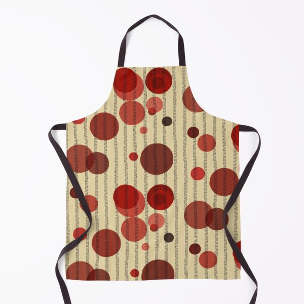 Item preview, Abstract composition with red bubbles and disrupted stripes E9 designed and sold by StefanStudioArt.