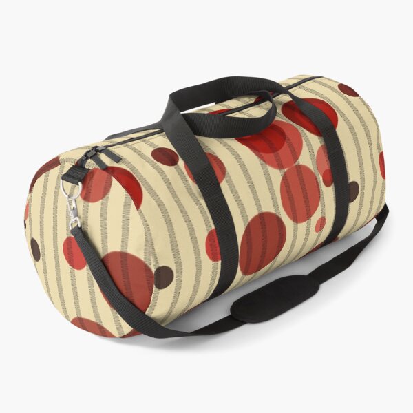 Item preview, Abstract composition with red bubbles and disrupted stripes E9 designed and sold by StefanStudioArt.