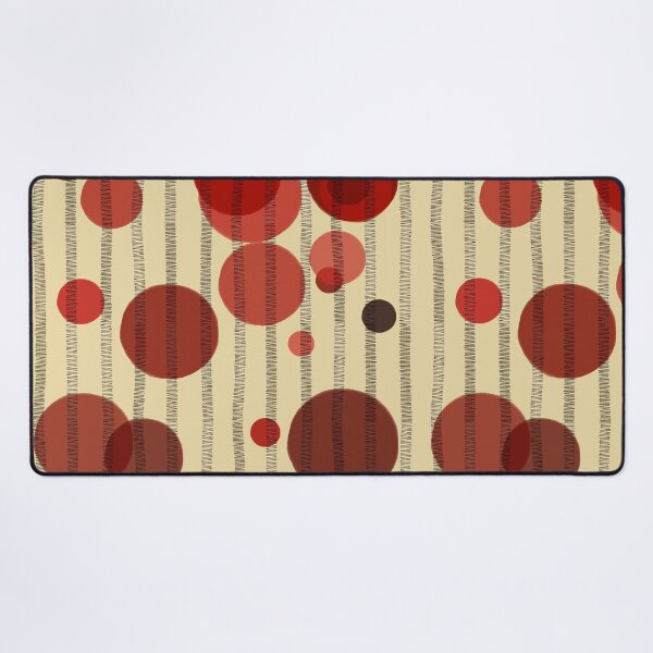 Item preview, Abstract composition with red bubbles and disrupted stripes E9 designed and sold by StefanStudioArt.