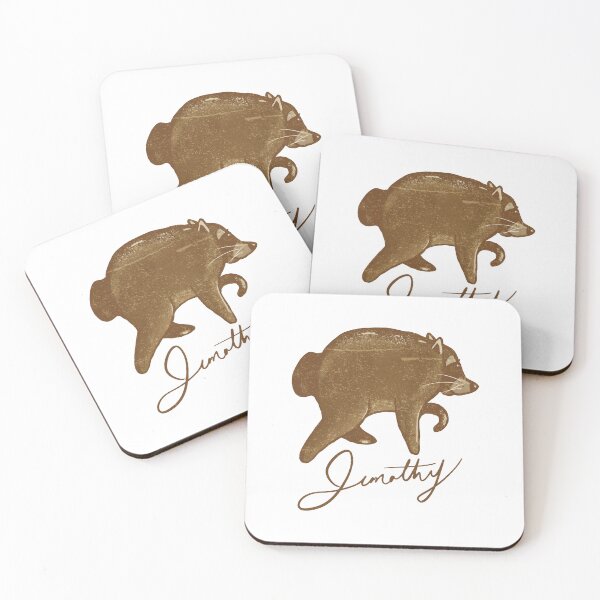 Item preview, Jimothy The Brown Raccoon Vintage Textured Illustration designed and sold by Hairqq.