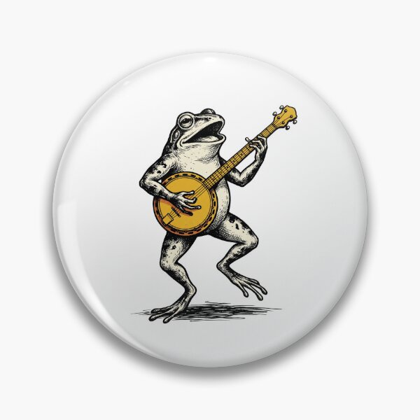 Item preview, Banjo Playing Frog designed and sold by Roy & Tiffany.