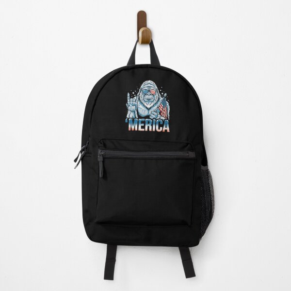 Item preview, 'Merica Icy Yeti Bigfoot Rock On Flag Design v11 designed and sold by DarylWelsh2024.